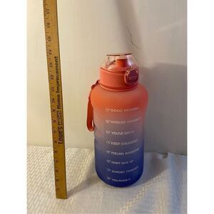 Meitagie 128 oz extra large‎ water bottle Jug pink blue